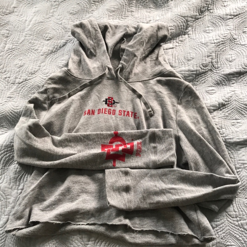 LIMITED EDITION SDSU Cropped Hooded Sweatshirt